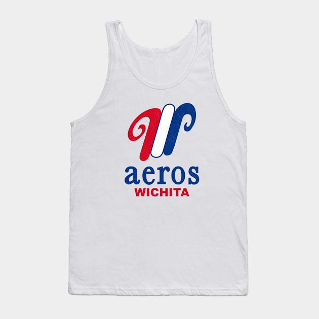 Defunct Wichita Aeros Baseball 1981 Tank Top by LocalZonly